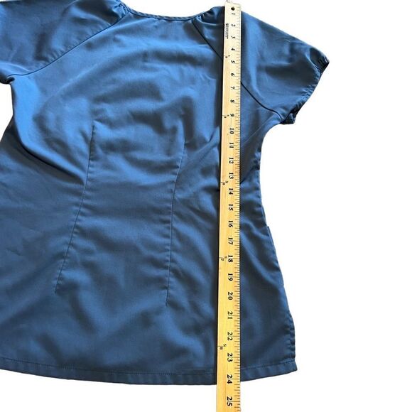 Grey’s Anatomy by Barco Blue Scrub Top w/ Embroidered Details. Sz XS. Great Cond - Picture 11 of 13